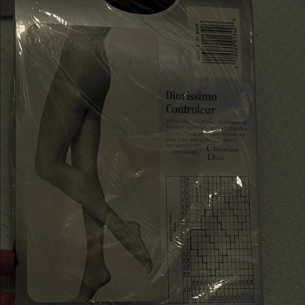 Christian Dior Vintage Black Pantyhose